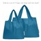 Wrapables Large & Small Foldable Tote Nylon Reusable Grocery Bags, Set of 2, Steel Blue